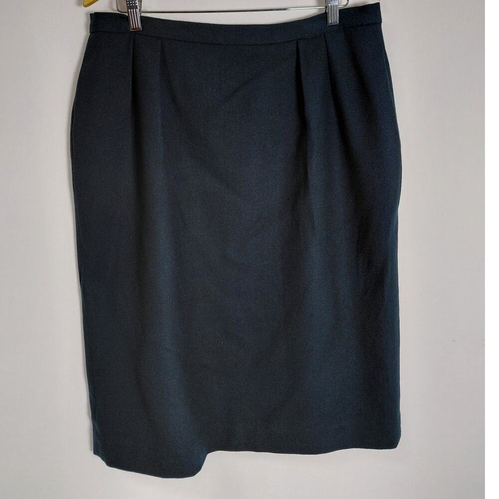 JONES NEW YORK Skirt Blue Solid Lined Women Size 16